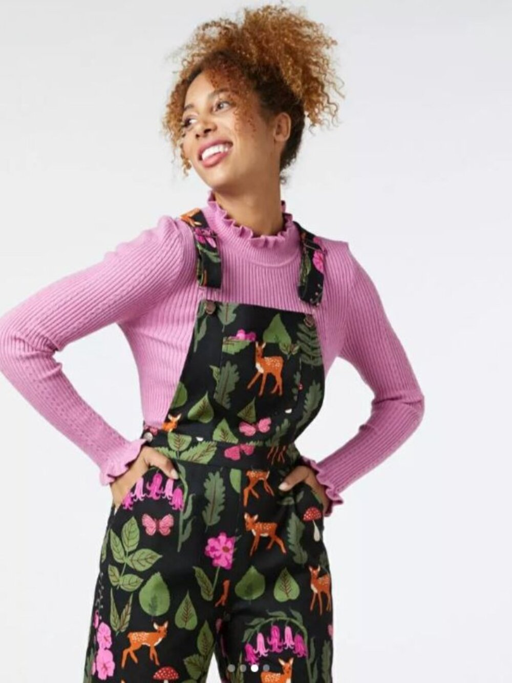 Princess Highway | Overalls Winter / Fall Forest Whimsical print Sz 10